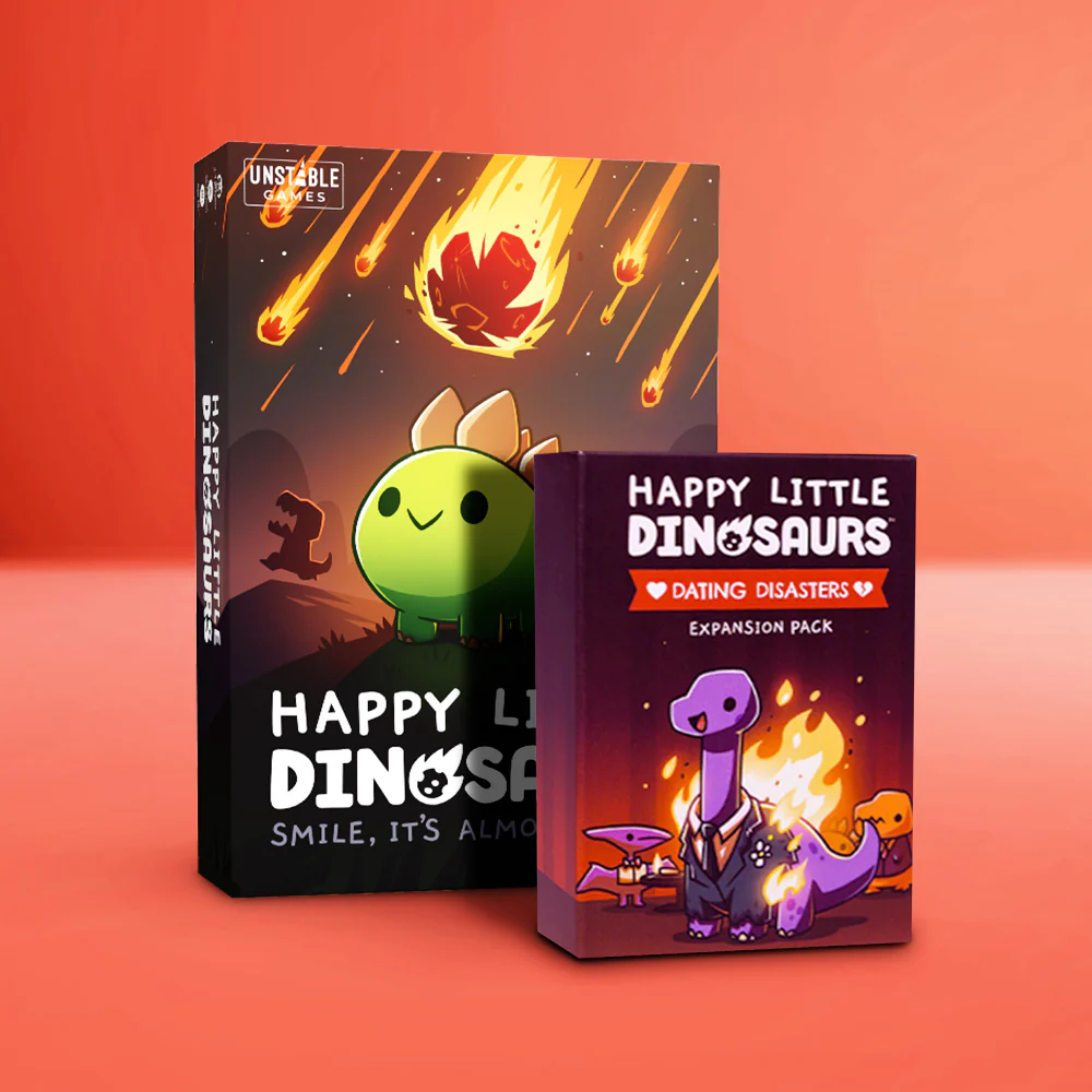 Happy Little Dinosaurs: Base Game + Dating Disasters Expansion Bundle