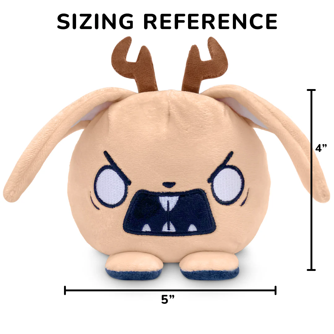 Twisted Cryptids: Jackalope 4" Reversible Plushie - Image 3
